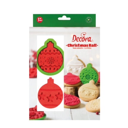Decora комплект Коледни топки формички и резци