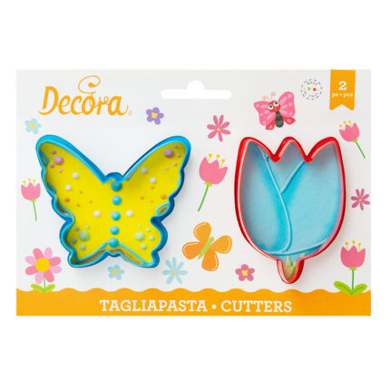 Decora комплект резци пеперуда и лале