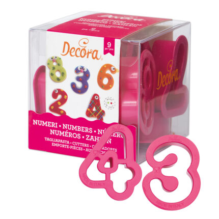 Decora комплект резци цифри за бисквитки