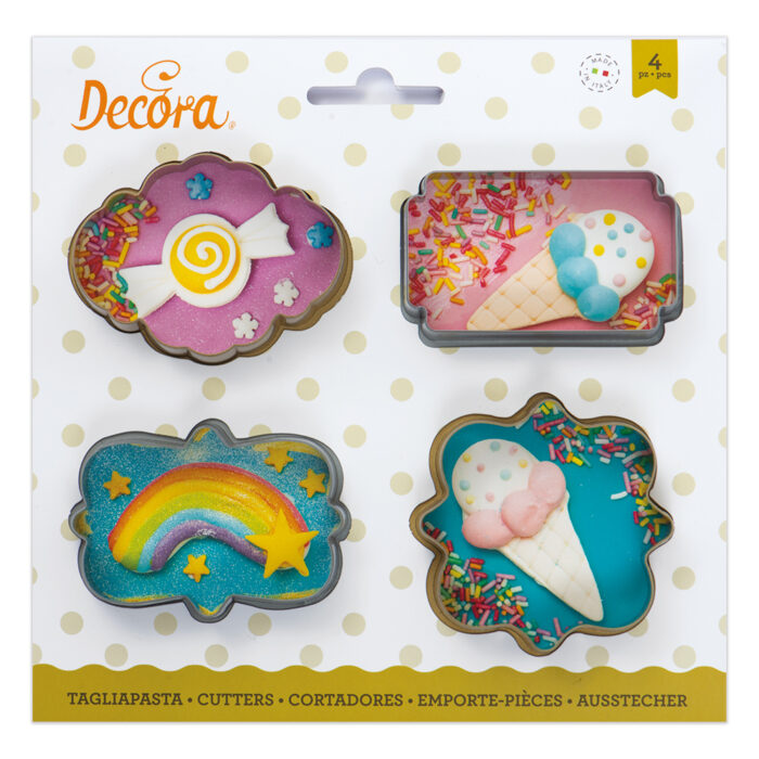 Decora комплект резци декоративни рамки за бисквитки