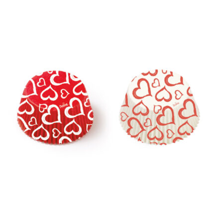 Decora комплект хартиени кофички за мъфини Love