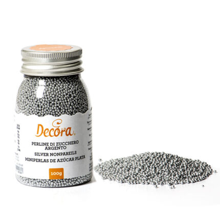 Decora поръски метално сребърни 1,5 мм