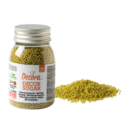 Decora поръски метално златни - 2 мм