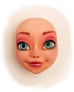 Силиконова форма 3D глава на Елза