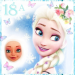 Силиконова форма 3D глава на Елза