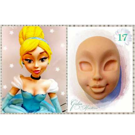 Силиконова форма 3D глава на Пепеляшка