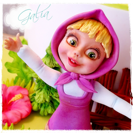 Силиконова форма 3D глава на Маша