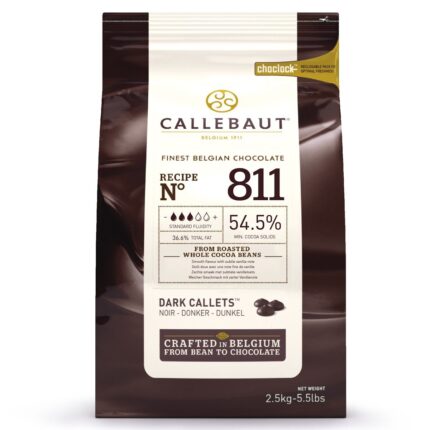 CALLEBAUT черен шоколад на калети 2,5 кг