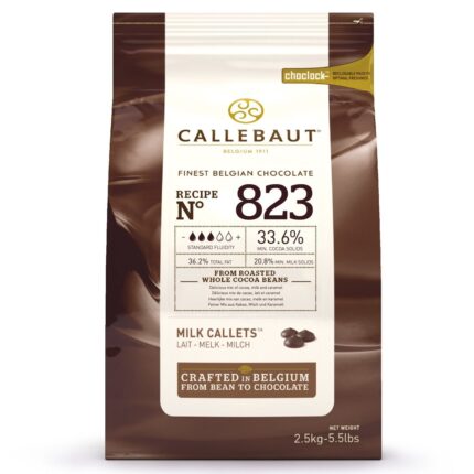 CALLEBAUT млечен шоколад на калети 2,5 кг