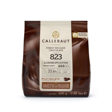 CALLEBAUT млечен шоколад на калети 400 гр