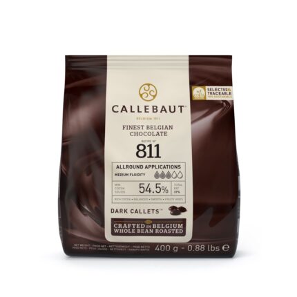 CALLEBAUT черен шоколад на калети 400 гр
