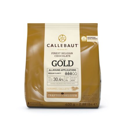 CALLEBAUT златен шоколад на калети