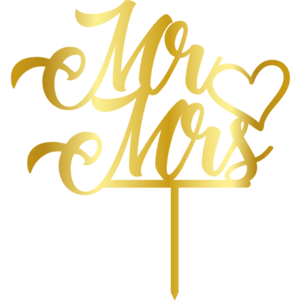 Златен топер Mr & Mis Cesil Professional