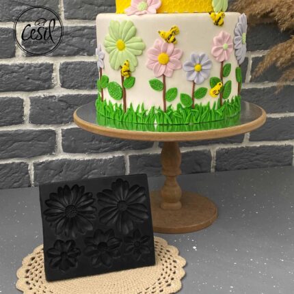 Молд 3D маргаритки Cesil Professional