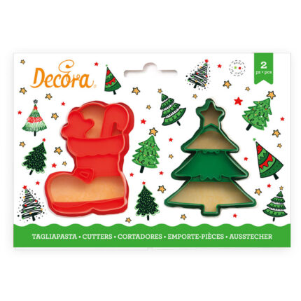Decora комплект резци Коледно дърво и ботуш