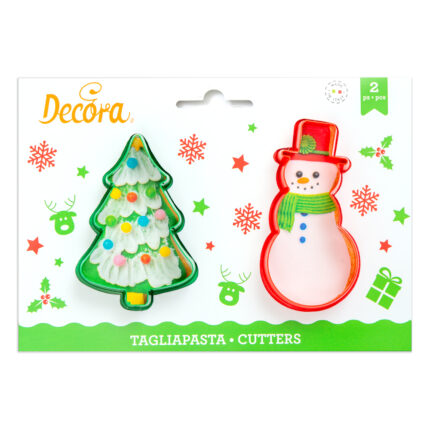 Decora комплект резци снежен човек и елха