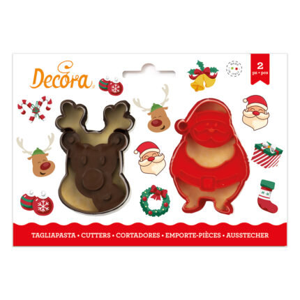 Decora комплект резци Дядо Коледа и елен