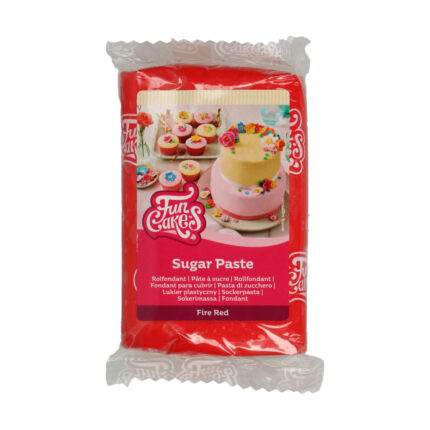 Захарна паста огнено червено FunCakes
