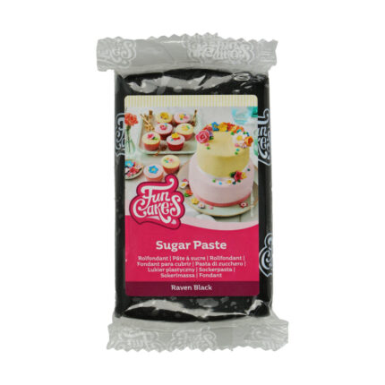 Захарна паста гарваново черно FunCakes