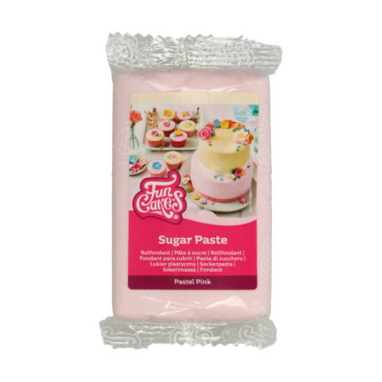 Захарна паста пастелено розово FunCakes.