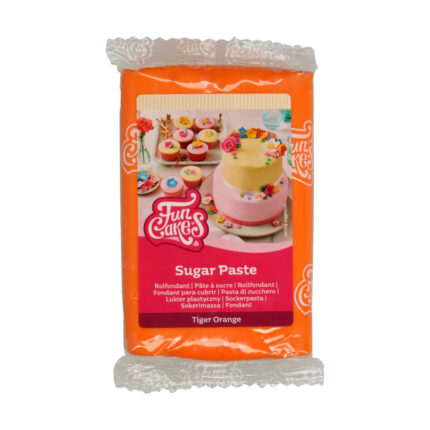 Захарна паста тигрово оранжево FunCakes