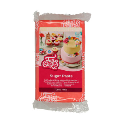 Захарна паста розова корал FunCakes