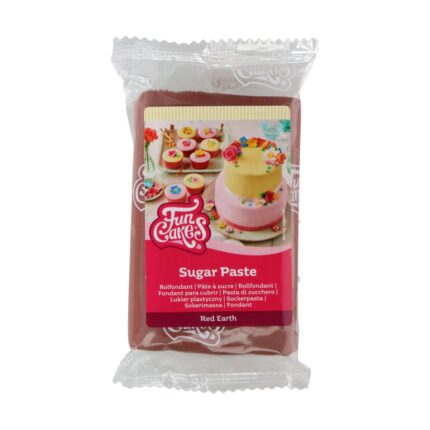 Захарна паста цвят Red Earth FunCakes