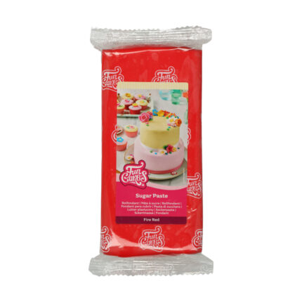 Захарна паста огнено червено FunCakes 1 kg