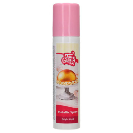 FunCakes метален ярко златист спрей 100ml