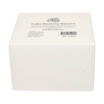 FunCakes квадратни полистиренови основи 15x15x10 cm