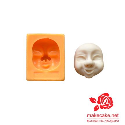 Силиконова форма 3D глава на Дядо Коледа