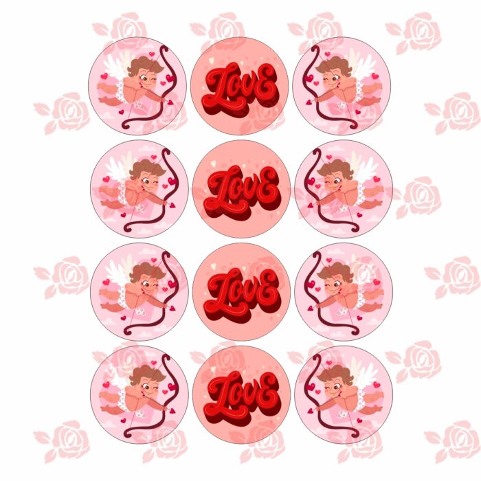PRINT-0069-St.Valentine Готов принт Св. Валентин за бисквити