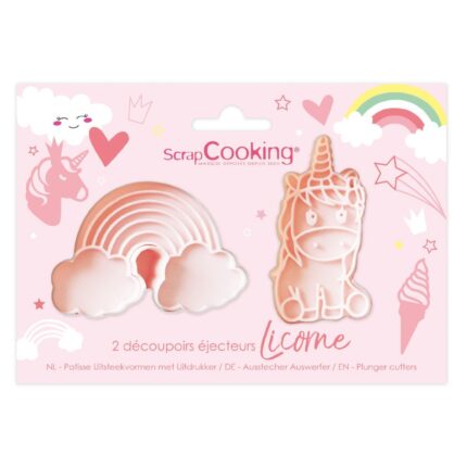 ScrapCooking комплект резци с бутало Еднорог