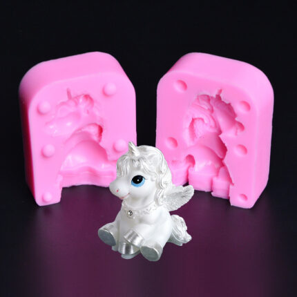 Силиконова форма 3D еднорог