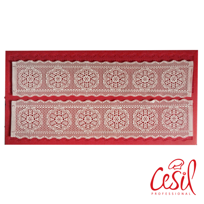 Silicone-mold-Cake-Lake-N03-Cake-Decorating-mold Молд дантела за декориране на борд на торта