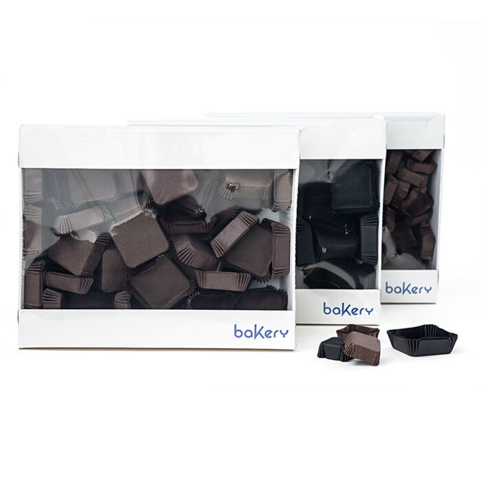 Decora Bakery Line ниски квадратни чаши за печене