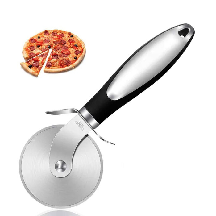 Stainless-Steel-Pizza-Cutter-Professional-Pizza-Cutter-Wheel-with-Anti-Slip-Handle-for Ротационен резец за пици