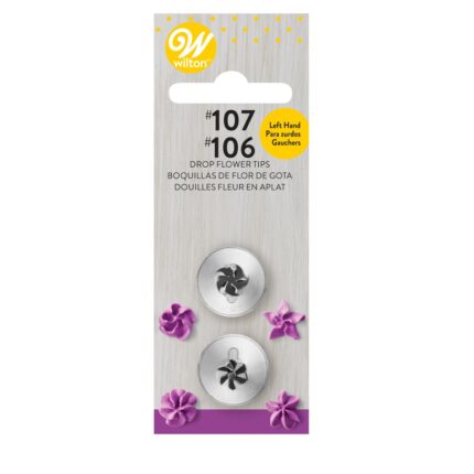 Wilton комплект накрайници #106L и #107L капка цвете